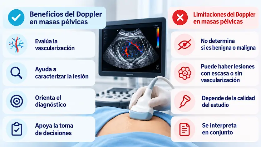 Beneficios y limitaciones del Doppler en masas pélvicas - Ecodoppler Vascular - Bogotá, Colombia