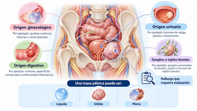 Tipos y causas de masas pélvicas en hombres y mujeres - Ecodoppler Vascular - Bogotá, Colombia